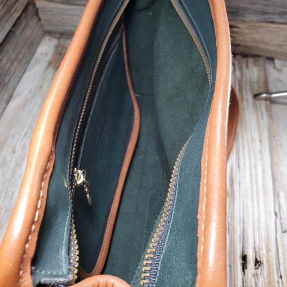 COACH Natural Full Grain Leather Crossbody Bag - Picture 9 of 13